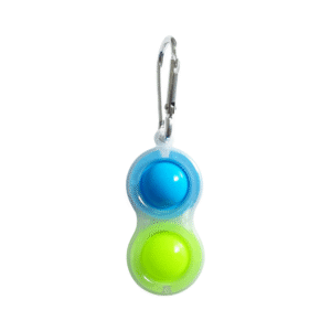 simple dimple sleutelhanger blauw groen glow in the dark